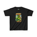 Kids T‑Rex Diabetes Awareness Tee — T‑Rex with Insulin Pump & Glucose Monitor