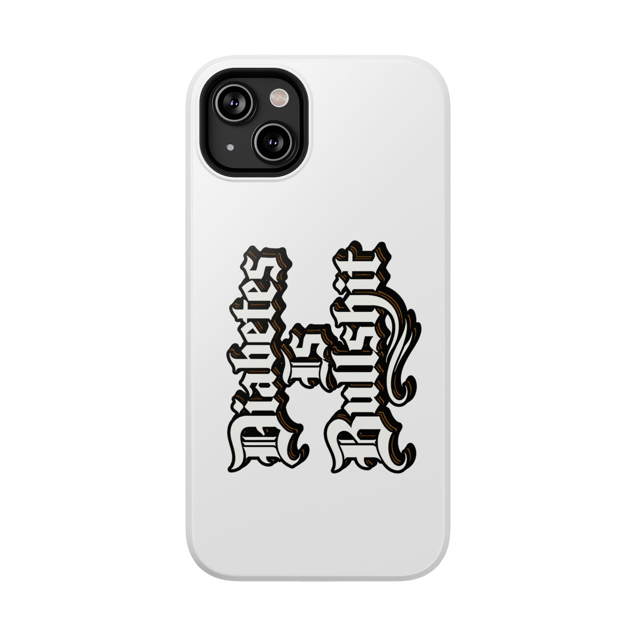 Impact-Resistant Phone Case — Gothic "Protects & Punishes" Design