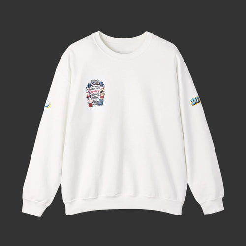 Everything a Girl Needs Sweatshirt — Mascara, Lipstick, Disney & Coffee Crewneck