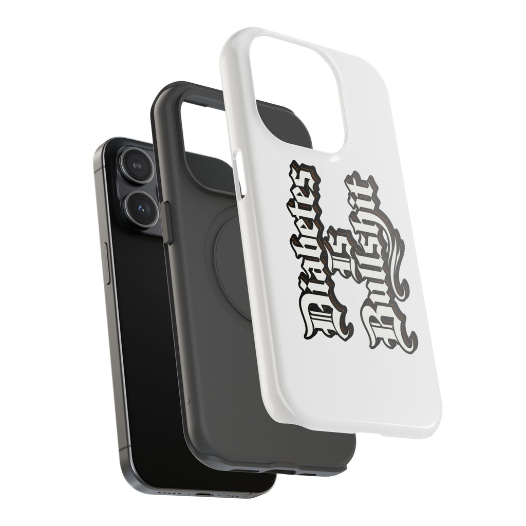 Impact-Resistant Phone Case — Gothic "Protects & Punishes" Design