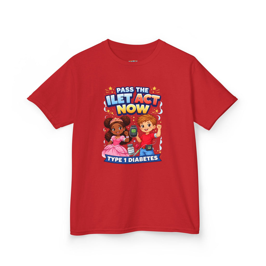 Kids Tee — 'Support ILET Act' Type 1 Diabetes Awareness
