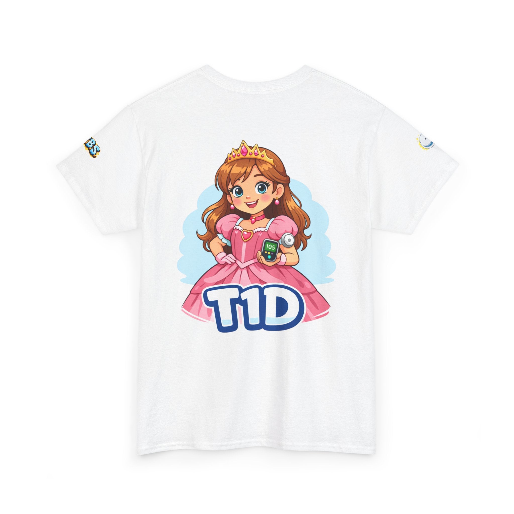 T1D Princess Tee Shirt for Grown-Up Kids — Type 1 Diabetes Awareness Shirt for Grown-Up Kids