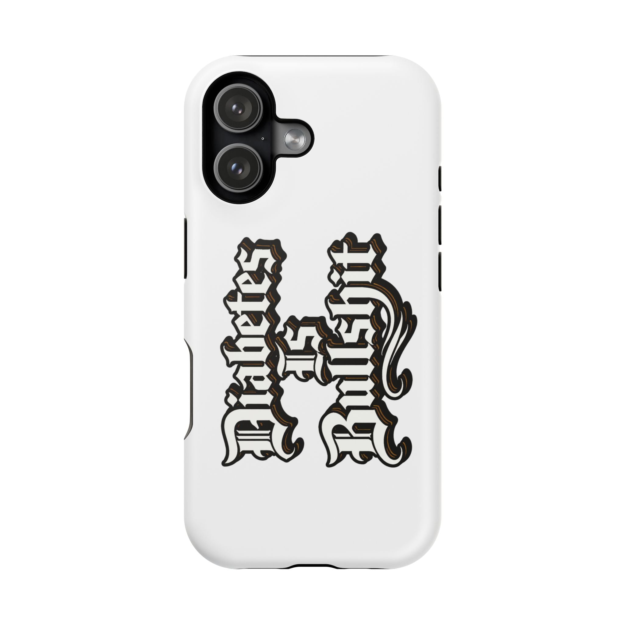Impact-Resistant Phone Case — Gothic "Protects & Punishes" Design