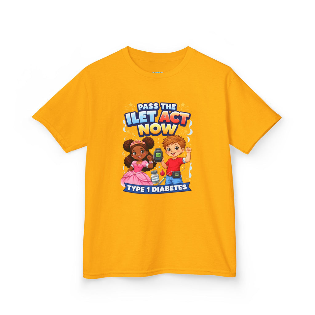 Kids Tee — 'Support ILET Act' Type 1 Diabetes Awareness