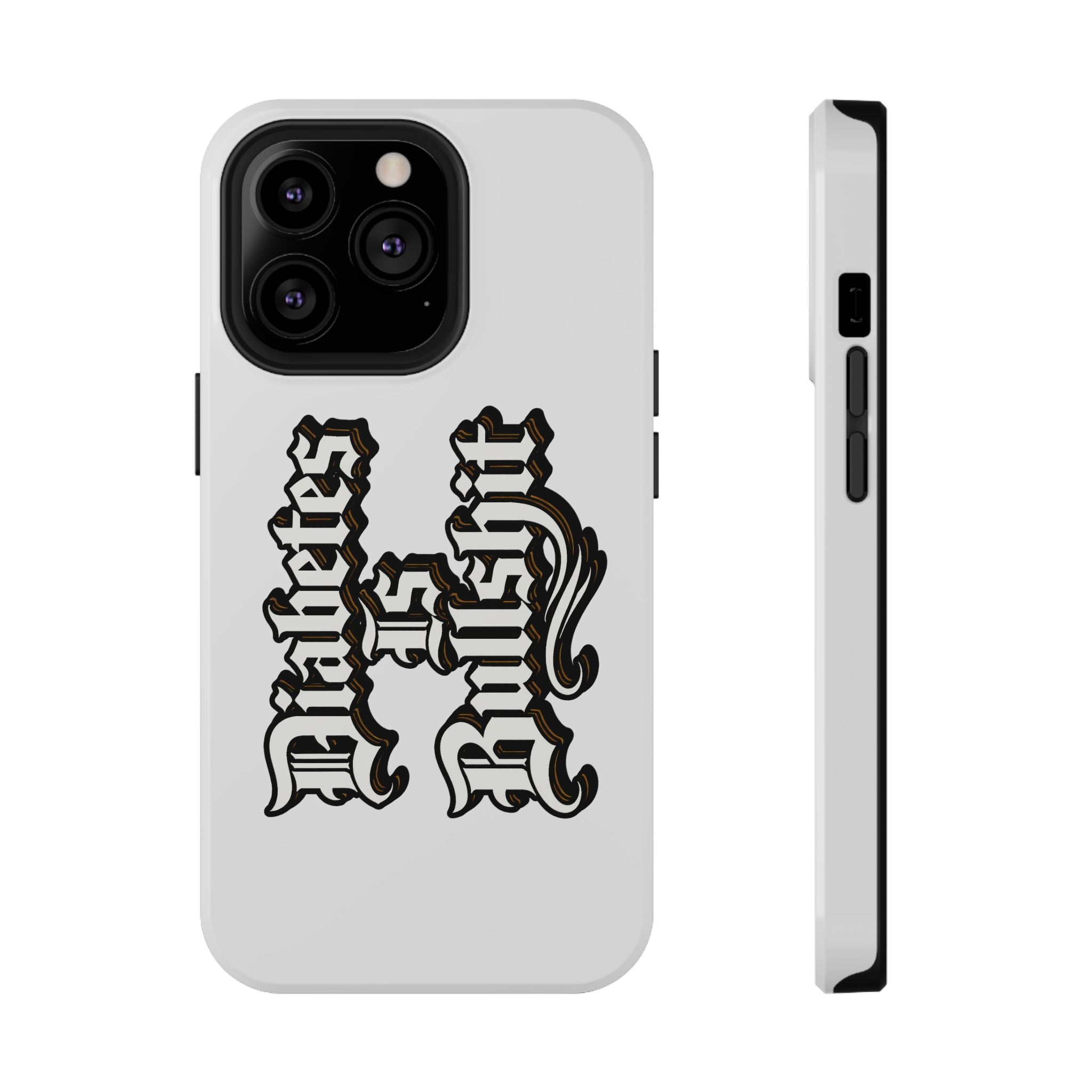 Impact-Resistant Phone Case — Gothic "Protects & Punishes" Design