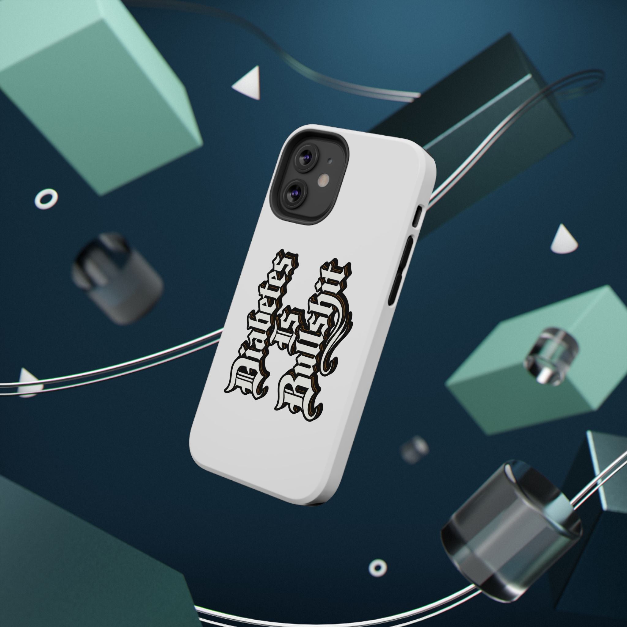 Impact-Resistant Phone Case — Gothic "Protects & Punishes" Design