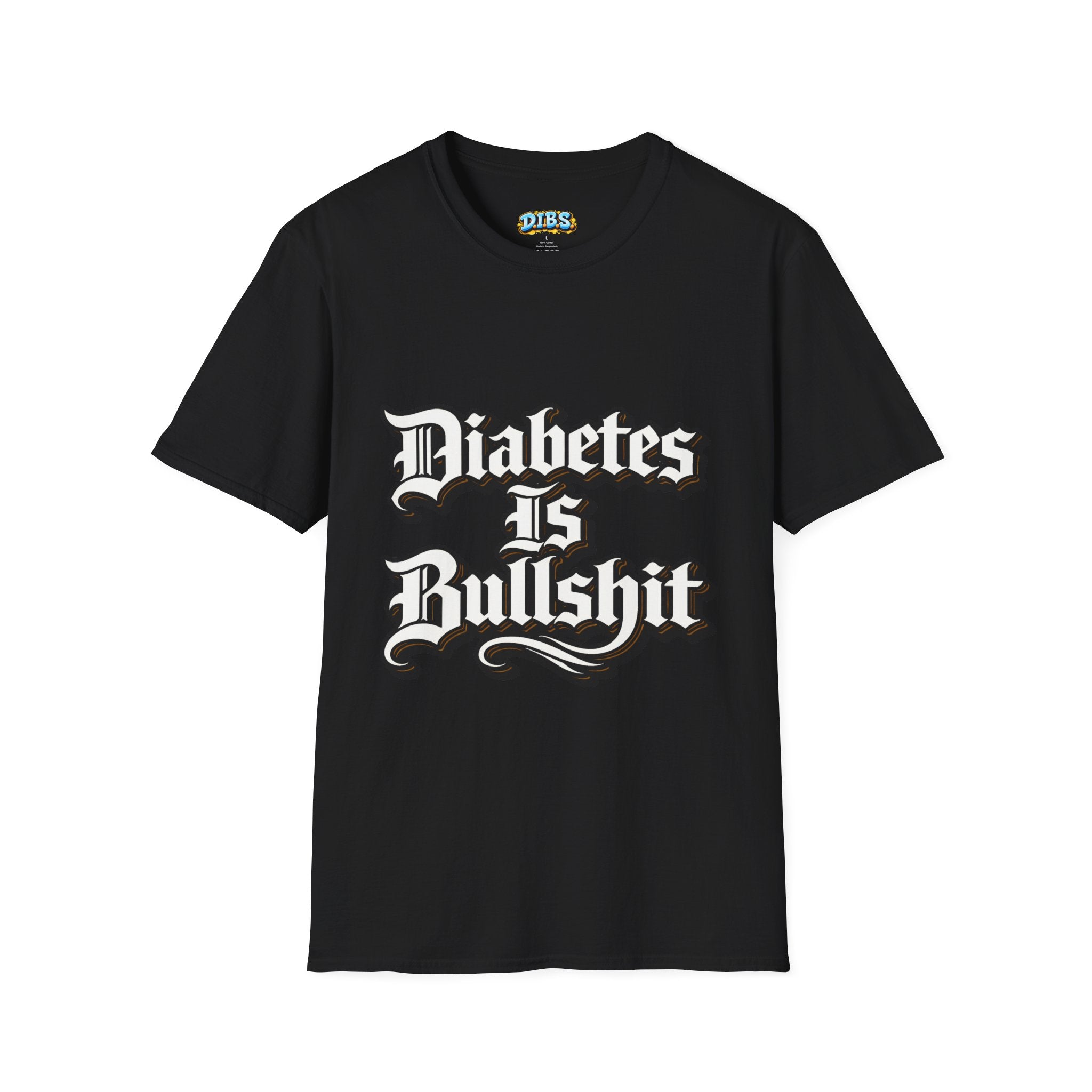 Diabetes Is Bullshit T-Shirt — Bold Type 1 Diabetes Awareness Tee