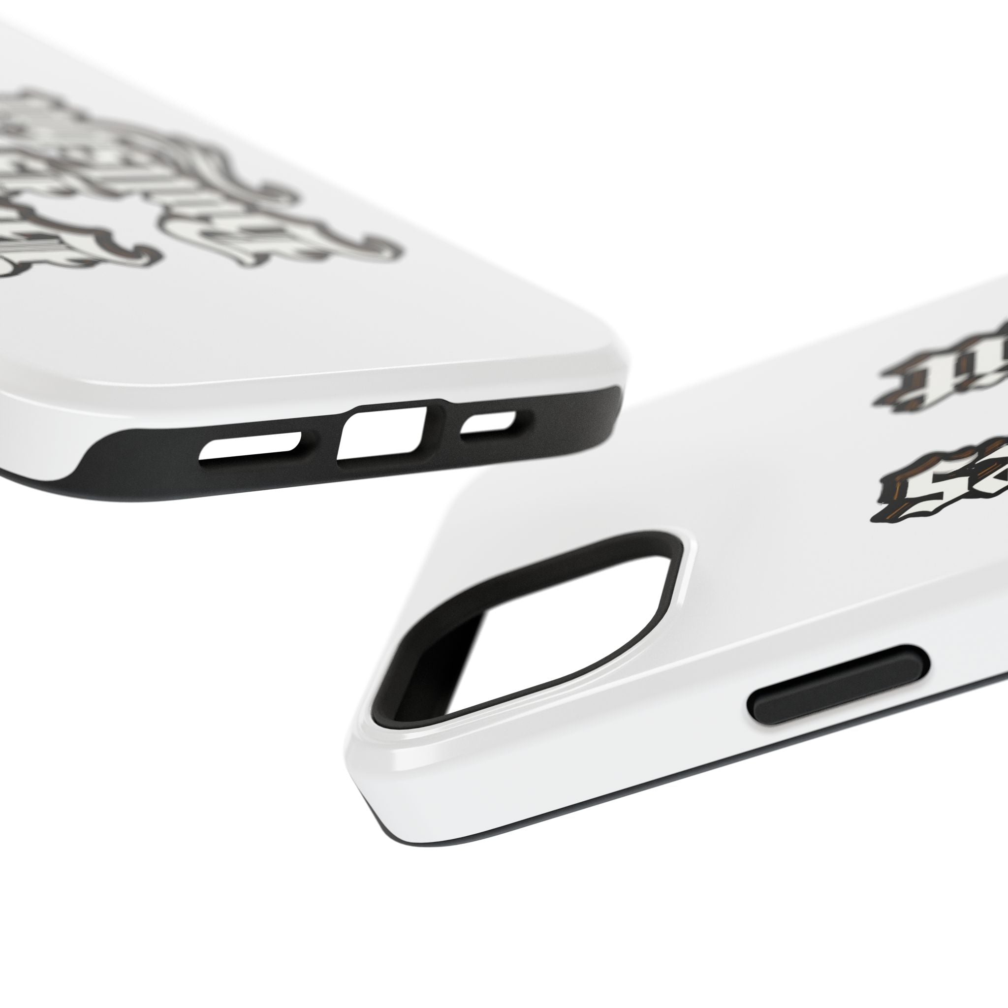 Impact-Resistant Phone Case — Gothic "Protects & Punishes" Design