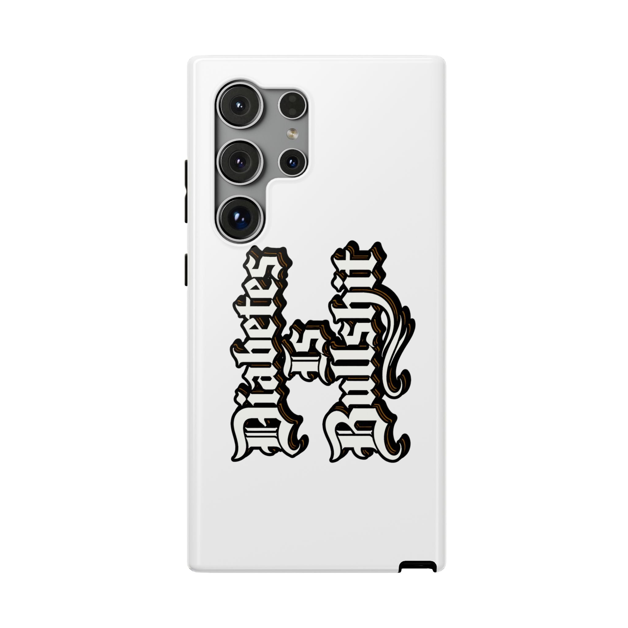 Impact-Resistant Phone Case — Gothic "Protects & Punishes" Design