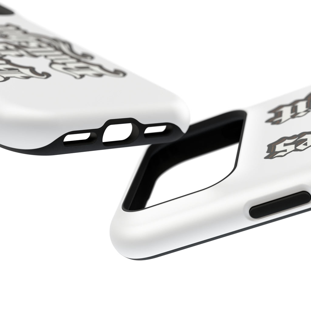 Impact-Resistant Phone Case — Gothic "Protects & Punishes" Design